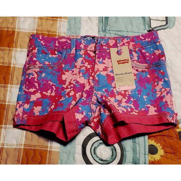 NWT LEVI'S GIRLS SHORTY SHORT - Picture 1 of 6